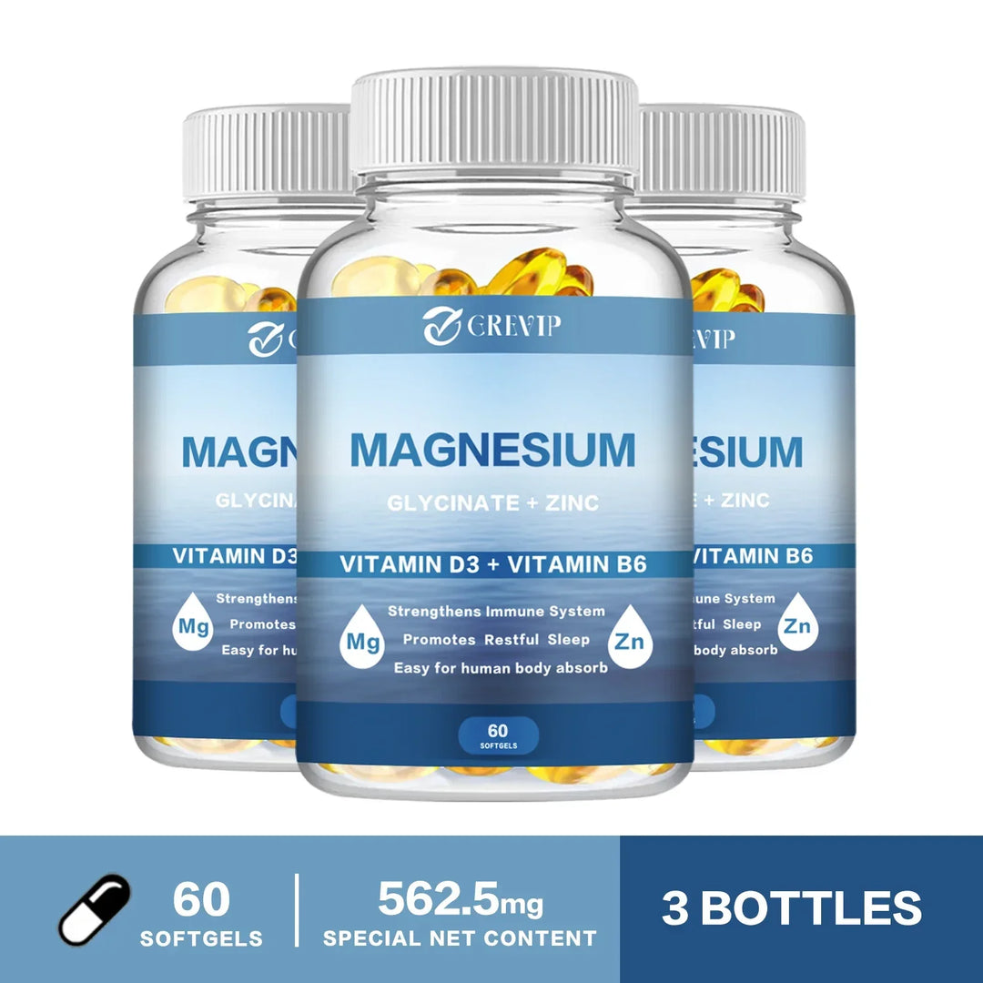 Magnesium Glycinate 500mg with Zinc, D3 &amp; B6