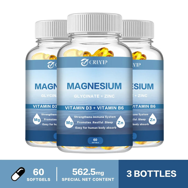 Magnesium Glycinate 500mg with Zinc, D3 &amp; B6