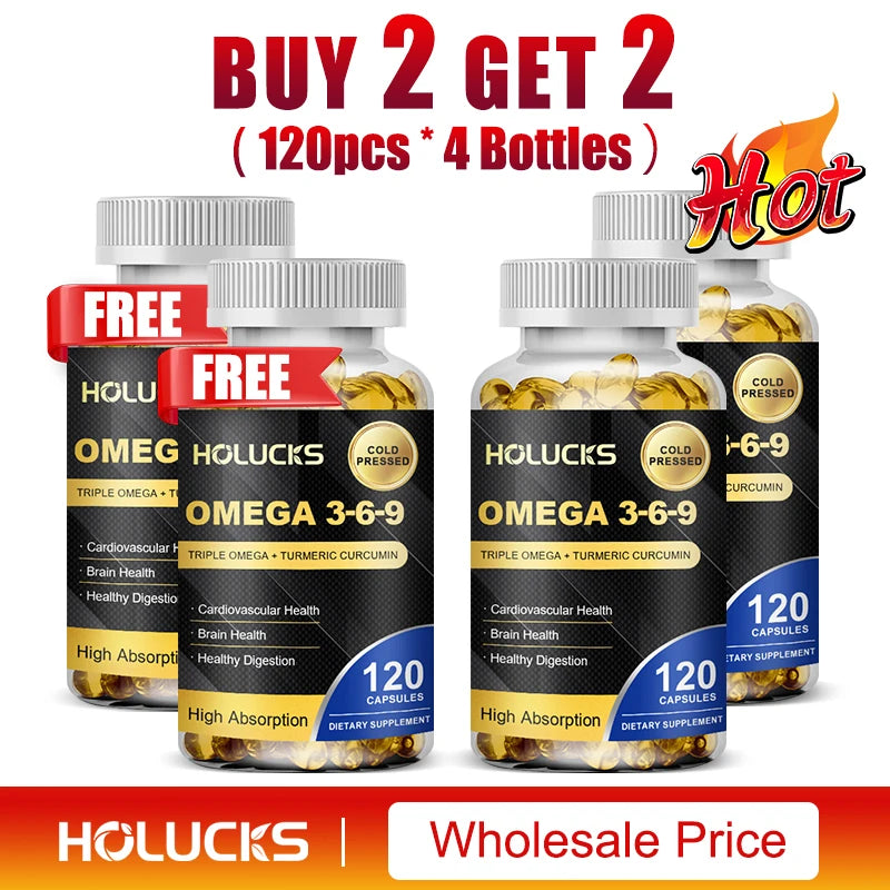 Omega 3-6-9 Fish Oil Capsules – Heart &amp; Brain Support