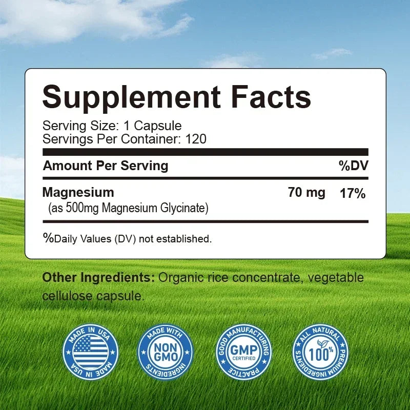 Magnesium Glycinate – Nerve, Muscle &amp; Sleep Support