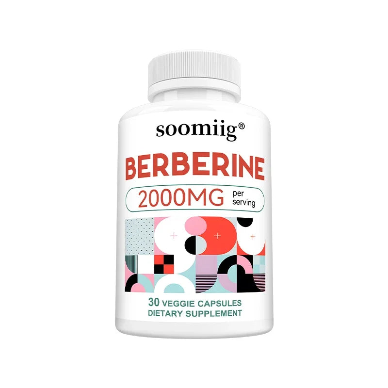 Berberine Capsules 2000mg, Supports Heart, Cardiovascular Health, Digestion, Liver Health, Immunity &amp; Metabolic Balance