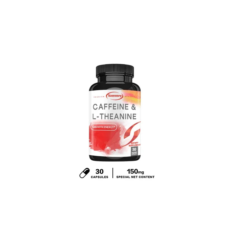 Caffeine 50mg + L-Theanine 100mg Capsules