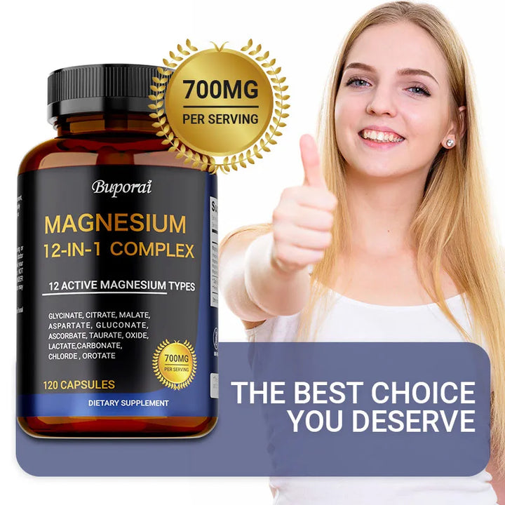 Magnesium Complex Capsules – Muscle, Bone &amp; Sleep Support