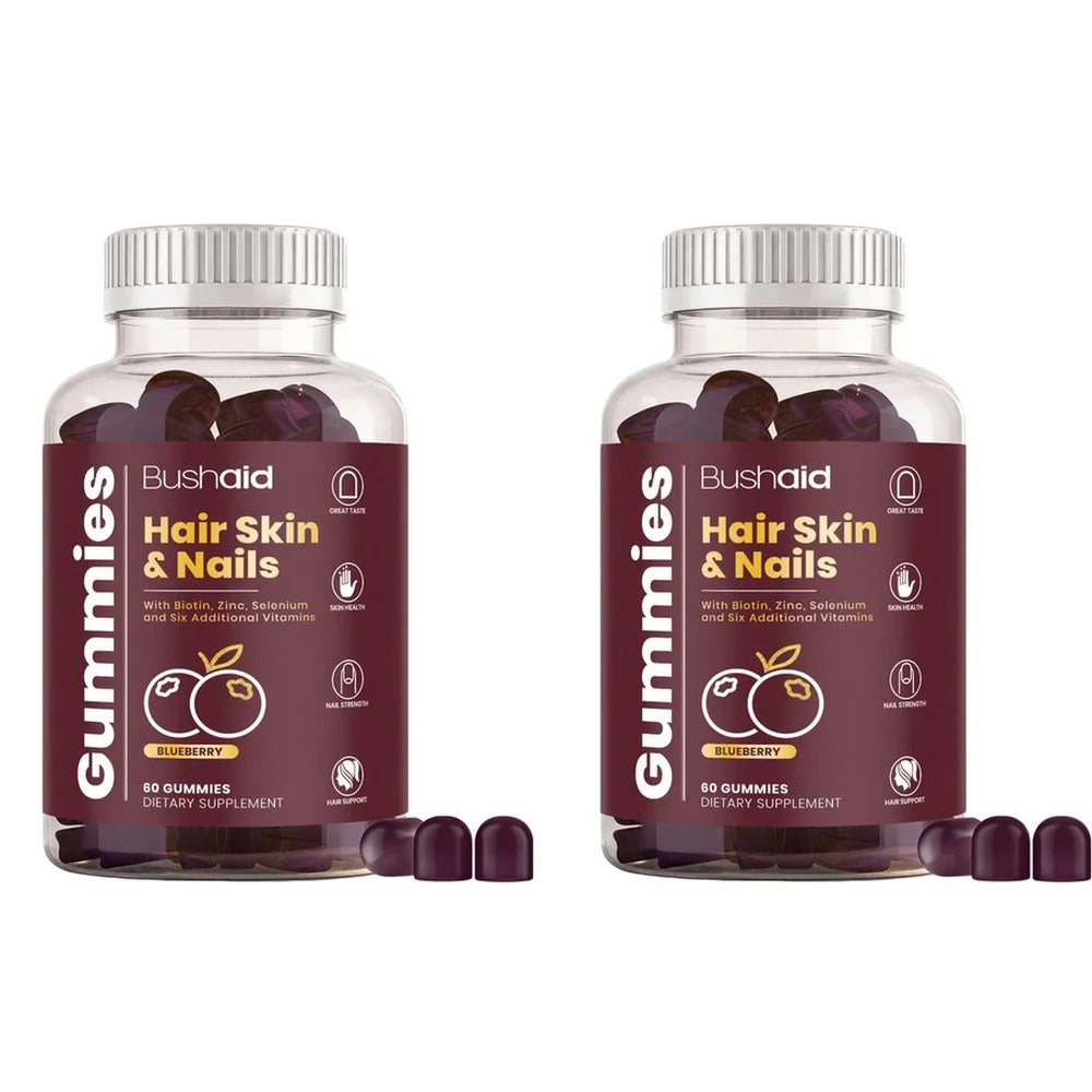 BushAid Hair, Skin &amp; Nails Gummies – Vitamin Complex