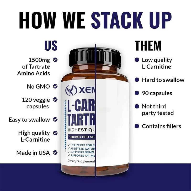 L-Carnitine Capsules – Energy, Focus &amp; Metabolism Support