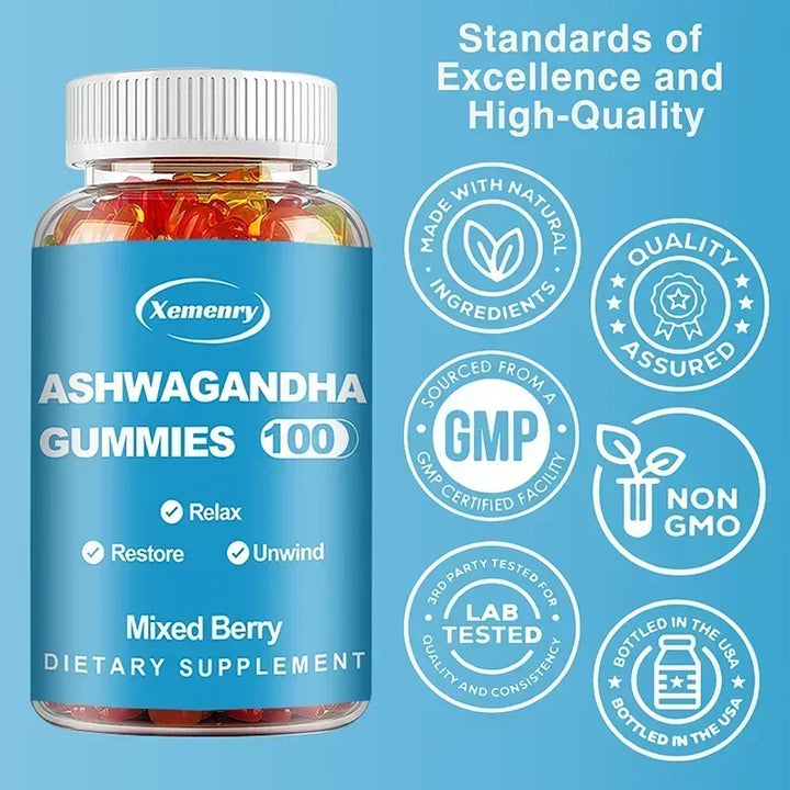 Ashwagandha Gummies – Stress, Sleep &amp; Energy Support