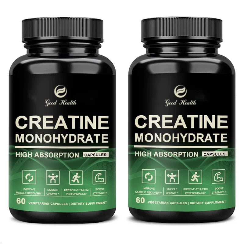 Creatine Monohydrate Capsules – Strength &amp; Muscle Support