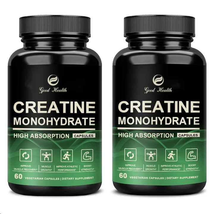 Creatine Monohydrate Capsules – Strength &amp; Muscle Support