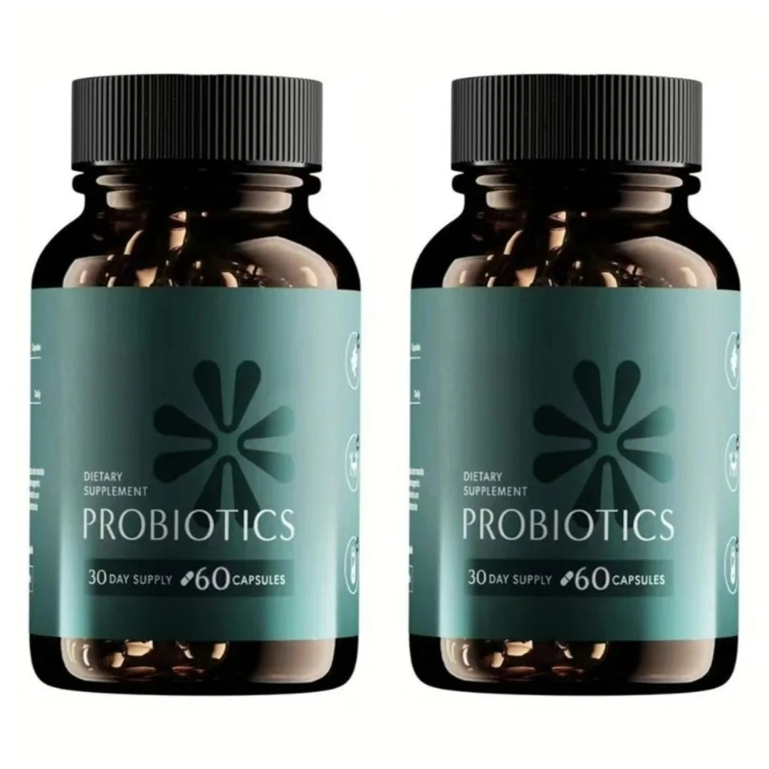 Probiotic Capsules with Prebiotic Plant Fiber – 60 Capsules