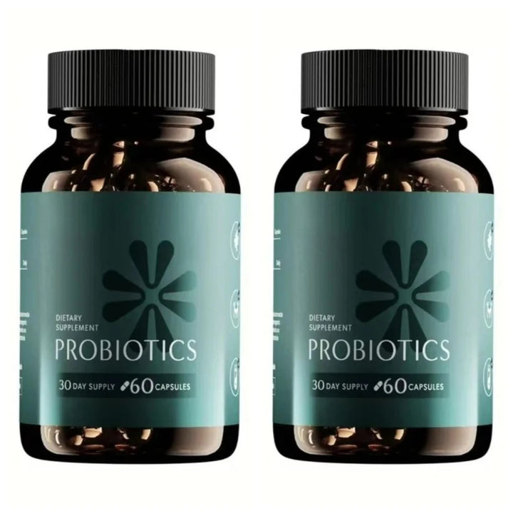 Probiotic Capsules with Prebiotic Plant Fiber – 60 Capsules