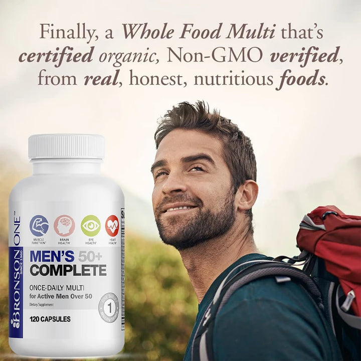 Men’s 50+ Multivitamin &amp; Multimineral – 120 Capsules