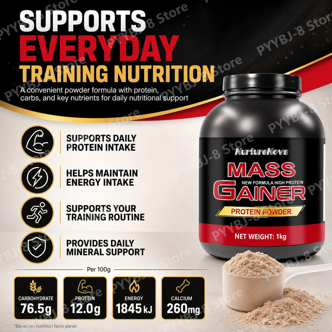 NurtureNova Mass Gainer Protein Powder – 1kg