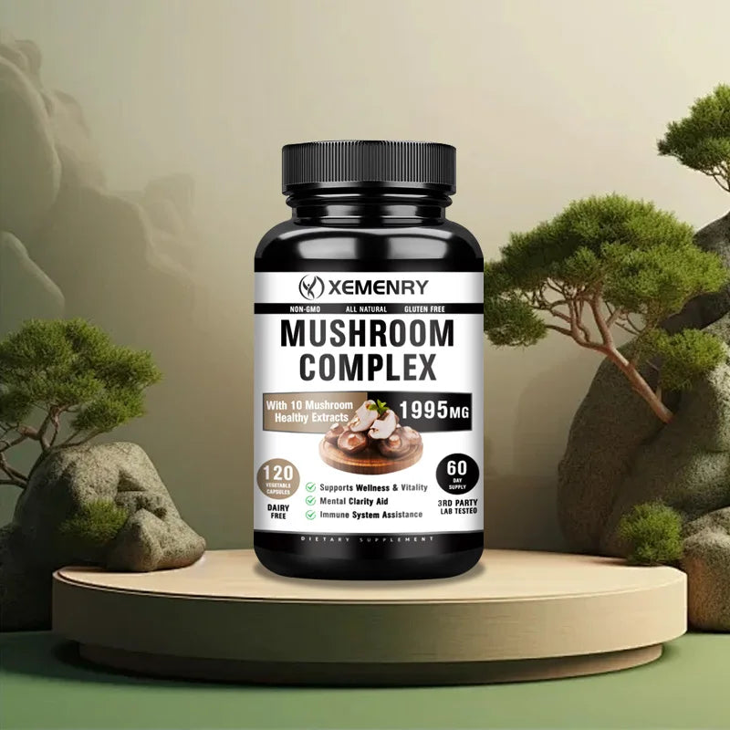 Mushroom Supplement Blend – Energy, Focus &amp; Brain Support