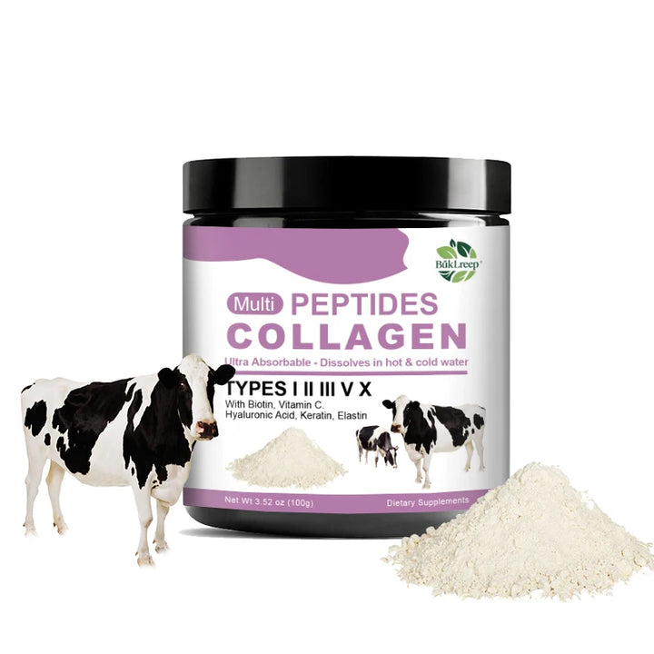 Premium Multi-Peptides Collagen Supplement with Vit C, Keratin for Women&