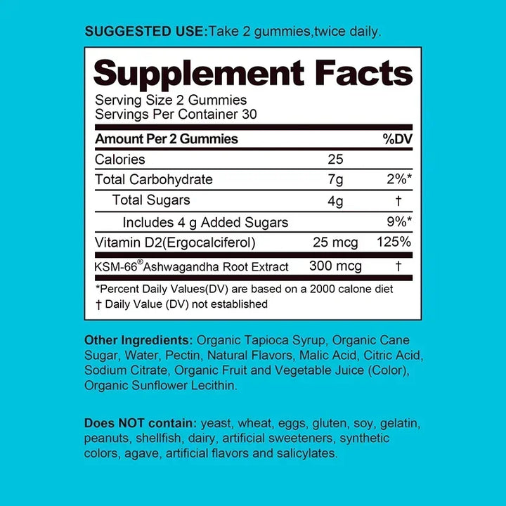 Ashwagandha Gummies – Stress, Sleep &amp; Energy Support