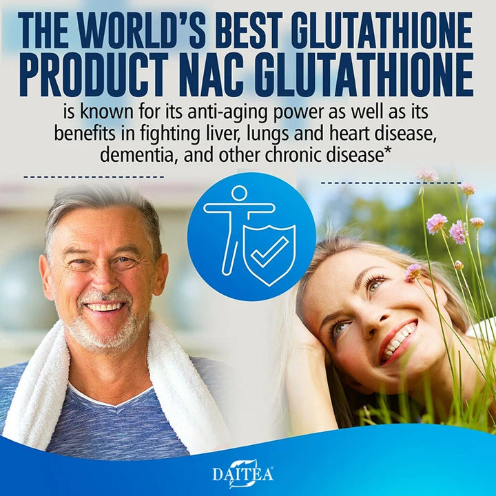 Daitea Glutathione Protein Capsules, Beautiful Skin, Antioxidant Supplement, Healthy Skin Care, Hair, Nails, Immune Support