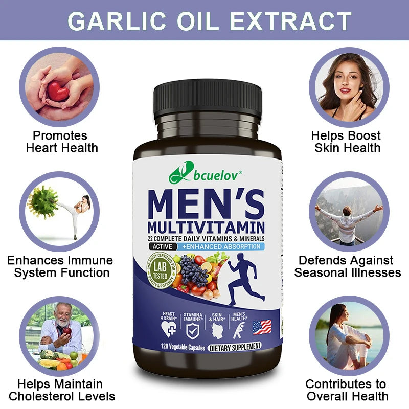 Men’s Multivitamin &amp; Mineral Capsules – Daily Wellness