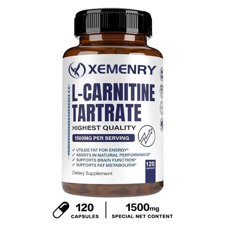 L-Carnitine Capsules – Energy, Focus &amp; Metabolism Support