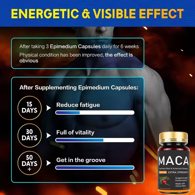 Premium Oyster, Maca &amp; Ginseng Formula，Natural Male Performance Support | Male Enhancing for Stamina, Endurance &amp; Muscle Growt