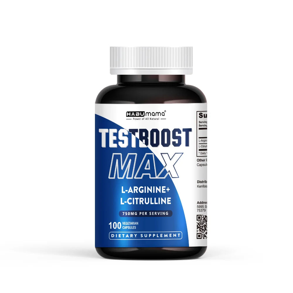 100 Caps | L-Arginine + L-Citrulline Complex | Energy &amp; Enlargement  Size Growth Male Support | Experts Clinically Studied