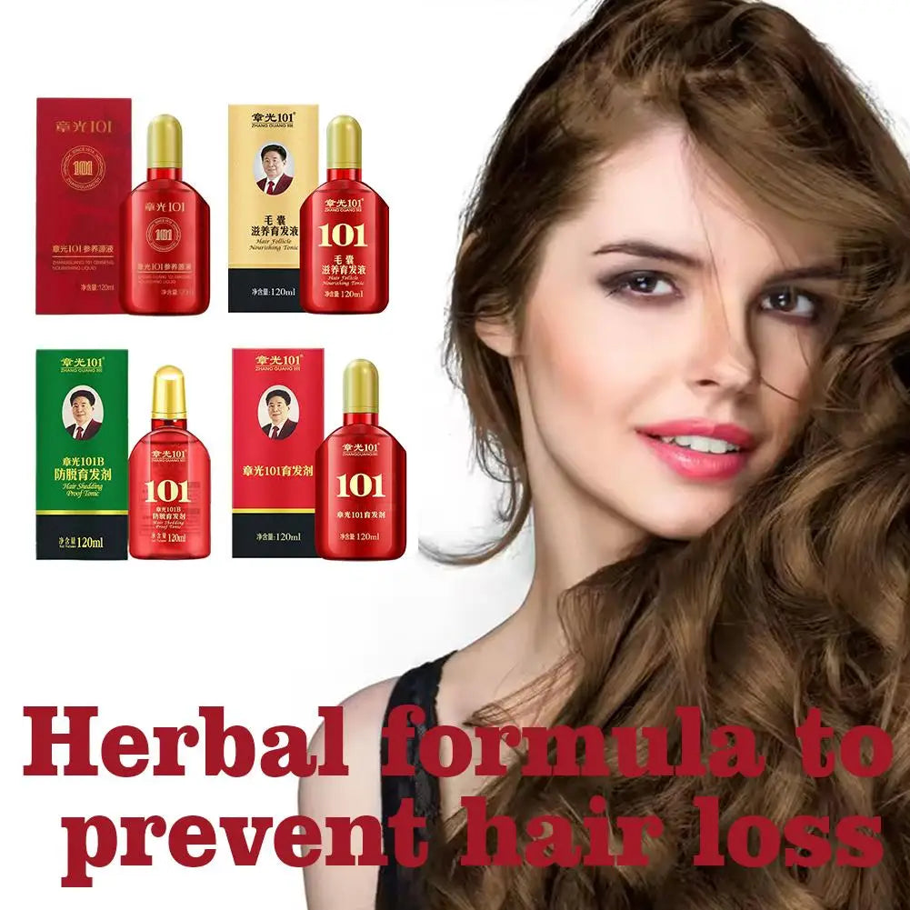 Zhang Guang 101 formula (101P) 120ml Chinese medicine therapy anti hair loss hair care nourish the hair follicle hair regrowth