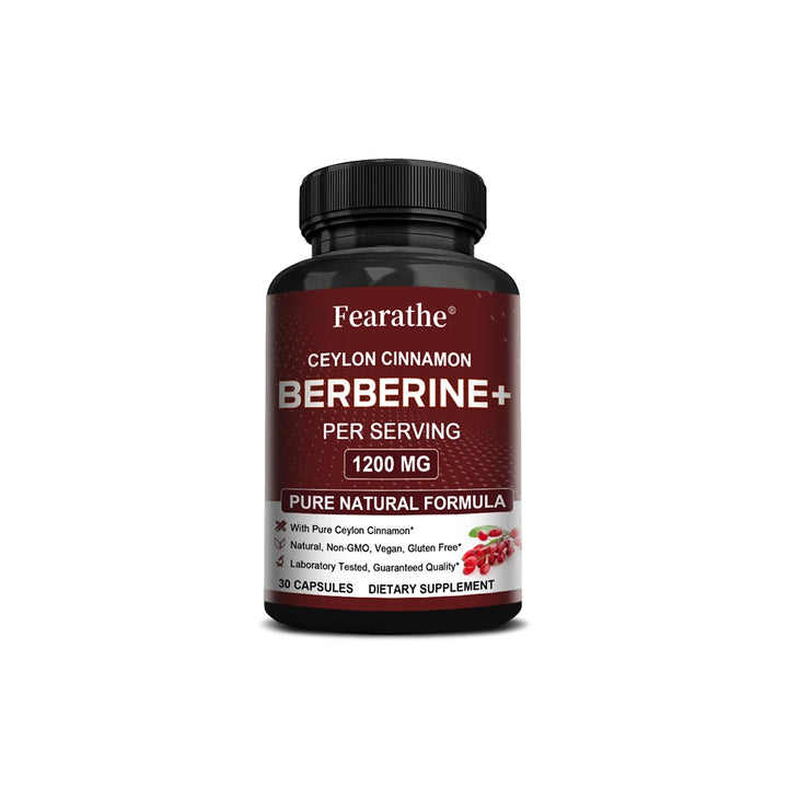 Berberine HCI &amp; Ceylon Cinnamon Capsules, Support Cardiovascular, Gastrointestinal, Liver, Immune Health &amp; Metabolic Balance