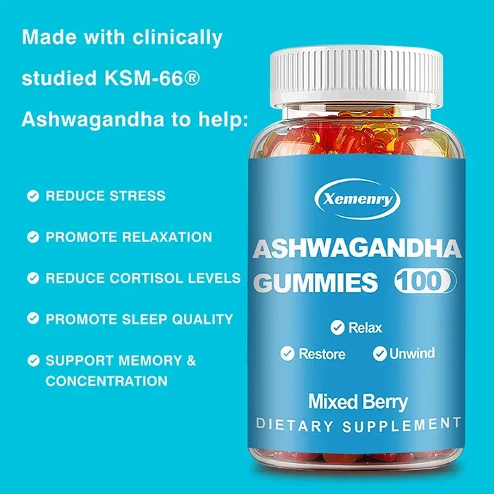 Ashwagandha Gummies – Stress, Sleep &amp; Energy Support