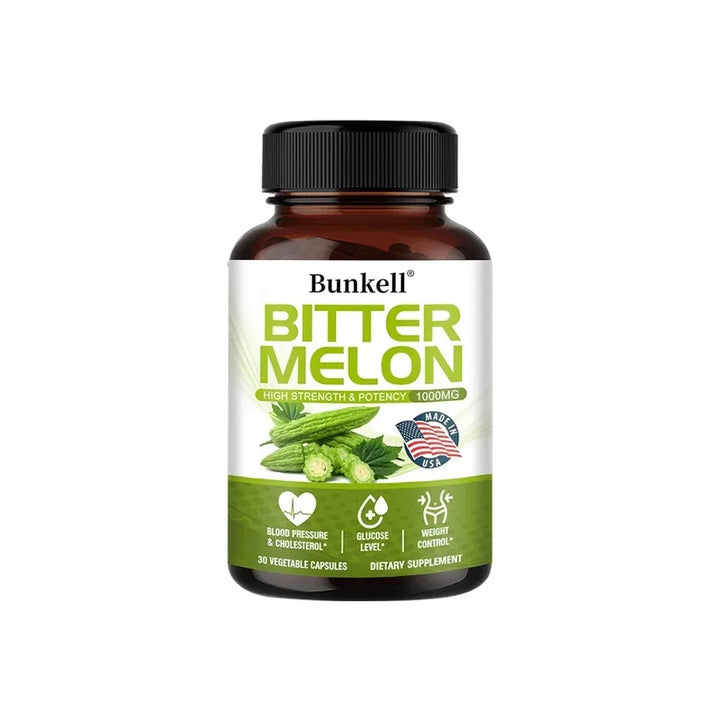 Natural Bitter Melon Extract Capsules 1000mg, Plant Supplement, Support Weight Management, Metabolic Health &amp; Daily Body Balance