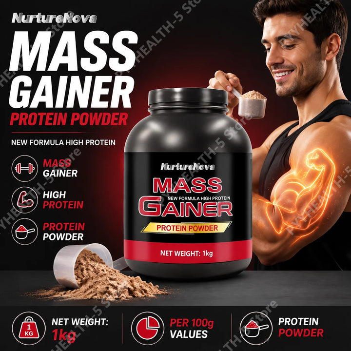 NurtureNova Mass Gainer Protein Powder – 1kg