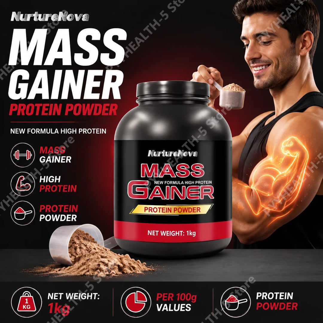 NurtureNova Mass Gainer Protein Powder – 1kg