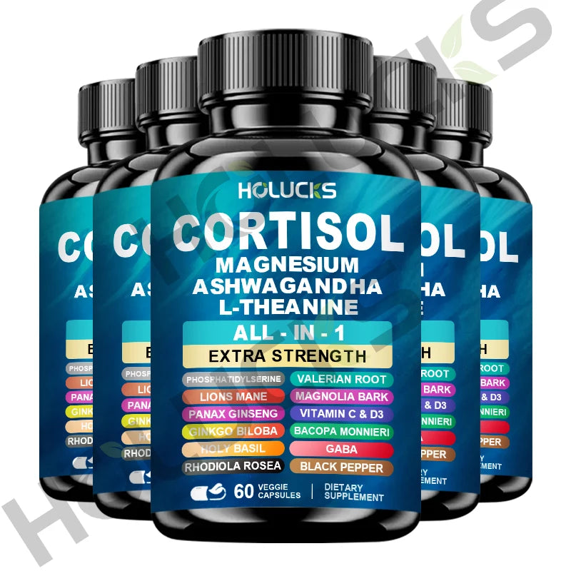 Corti-Soothe Cortisol Support – Magnesium, Ashwagandha &amp; L-Theanine