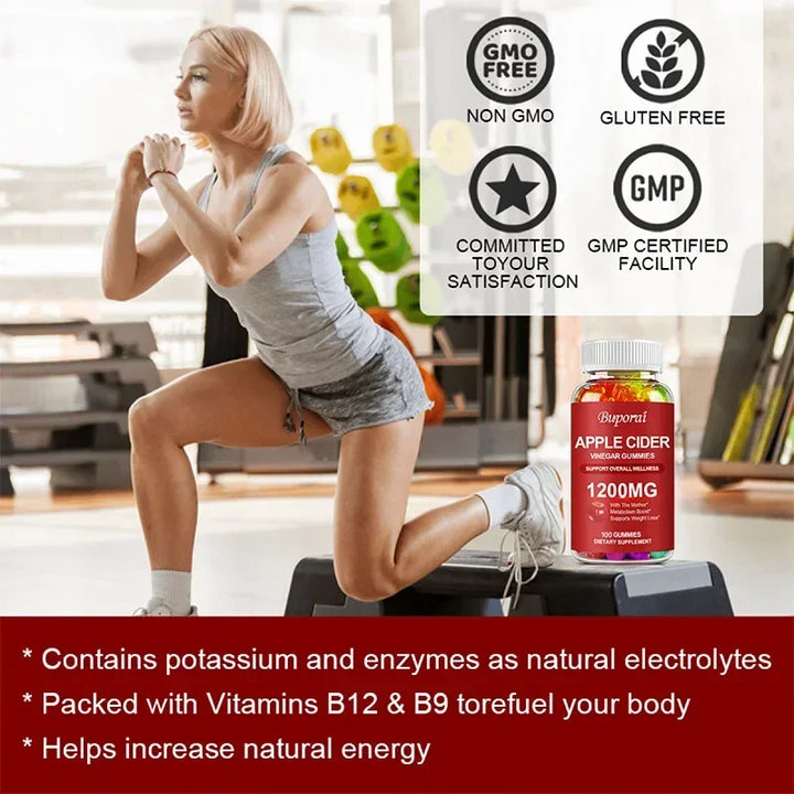 Apple Cider Vinegar Gummies 1200mg – Digestive &amp; Wellness Support