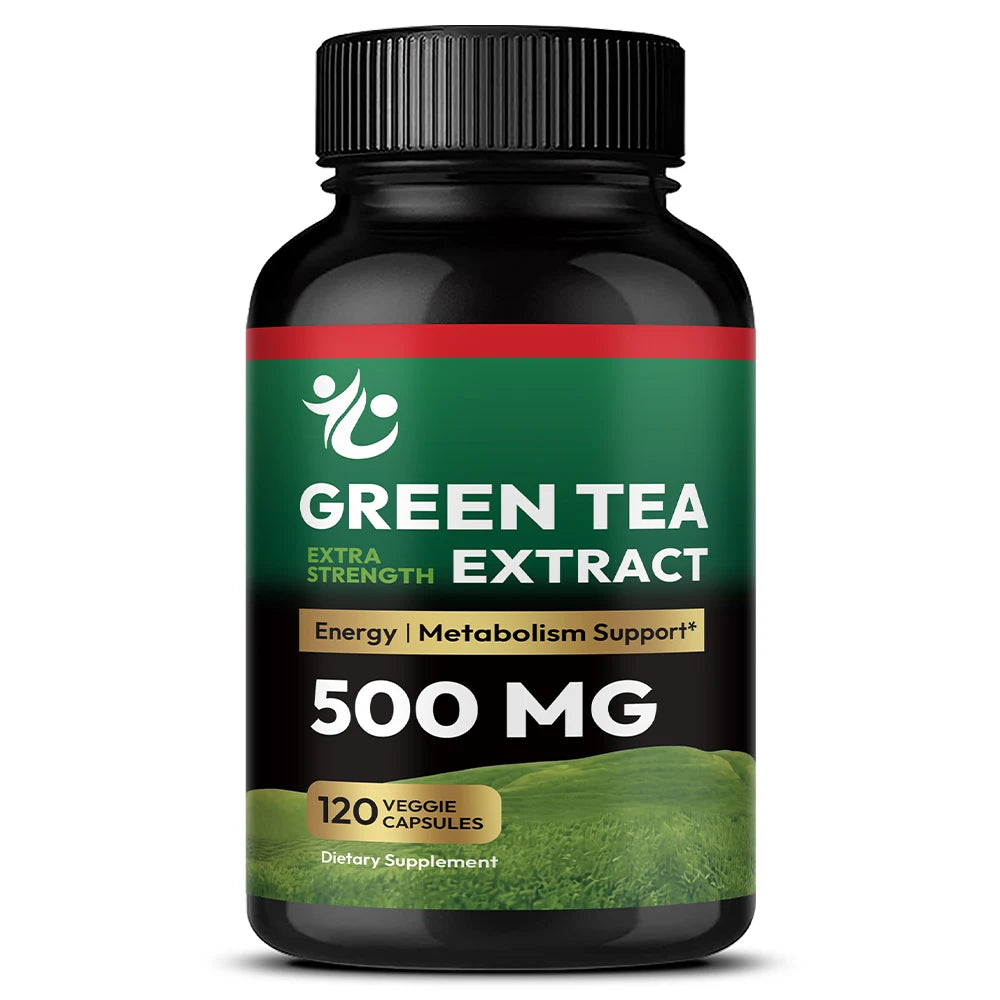 Green Tea Extract EGCG 500mg – Antioxidant &amp; Metabolism Support