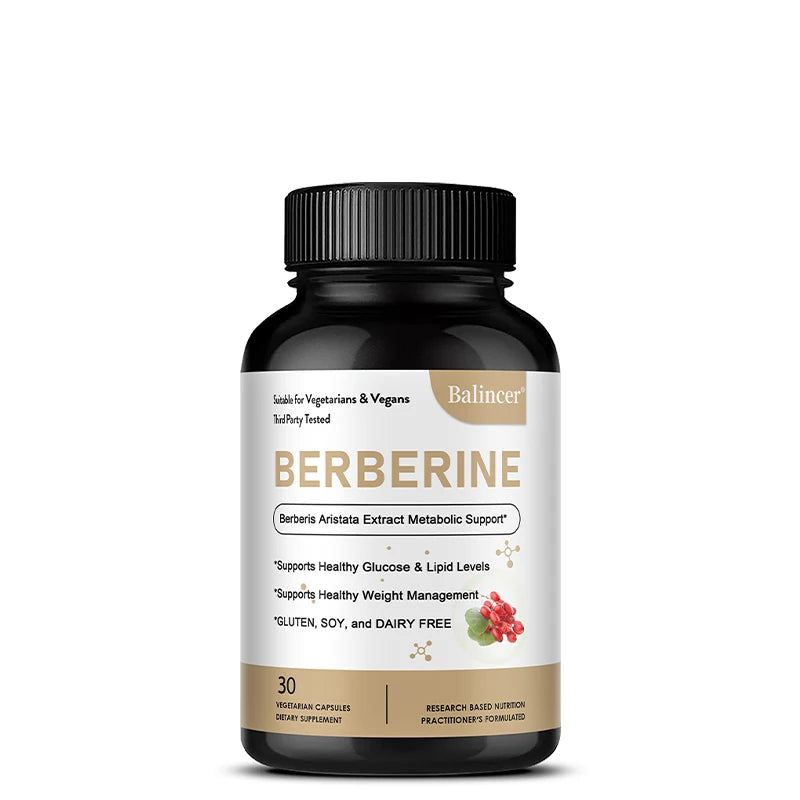 Berberine Capsules 500 Mg - Promotes Cardiovascular and Cholesterol Health, Support Healthy Weight Management and Immune System