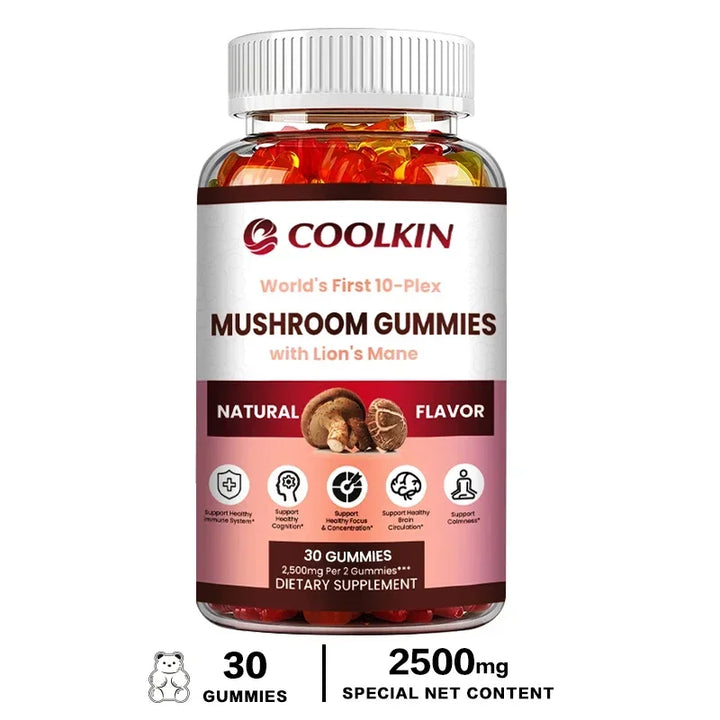 Mushroom Gummy Complex – Maitake, Shiitake &amp; Lion’s Mane