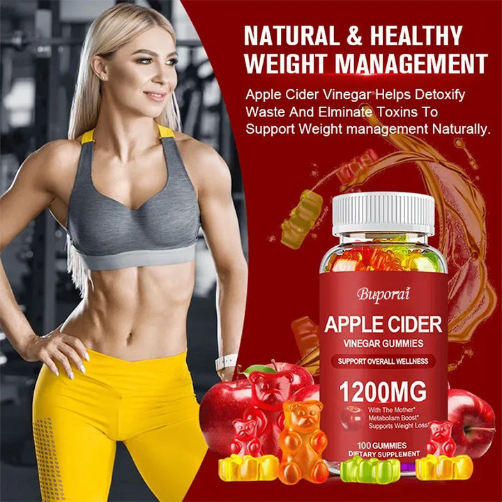 Apple Cider Vinegar Gummies 1200mg – Digestive &amp; Wellness Support