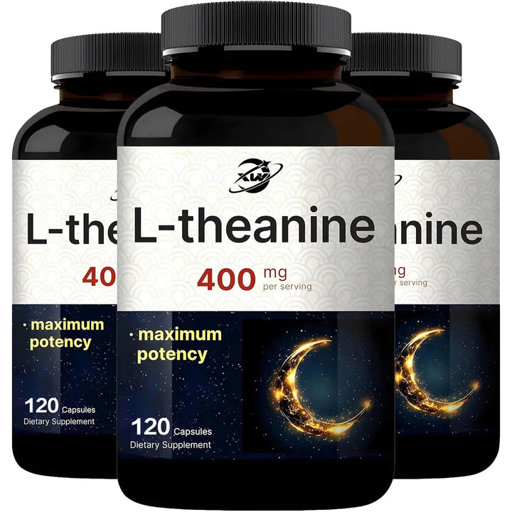 L-Theanine 400mg Supplement – Calm &amp; Relaxation Support