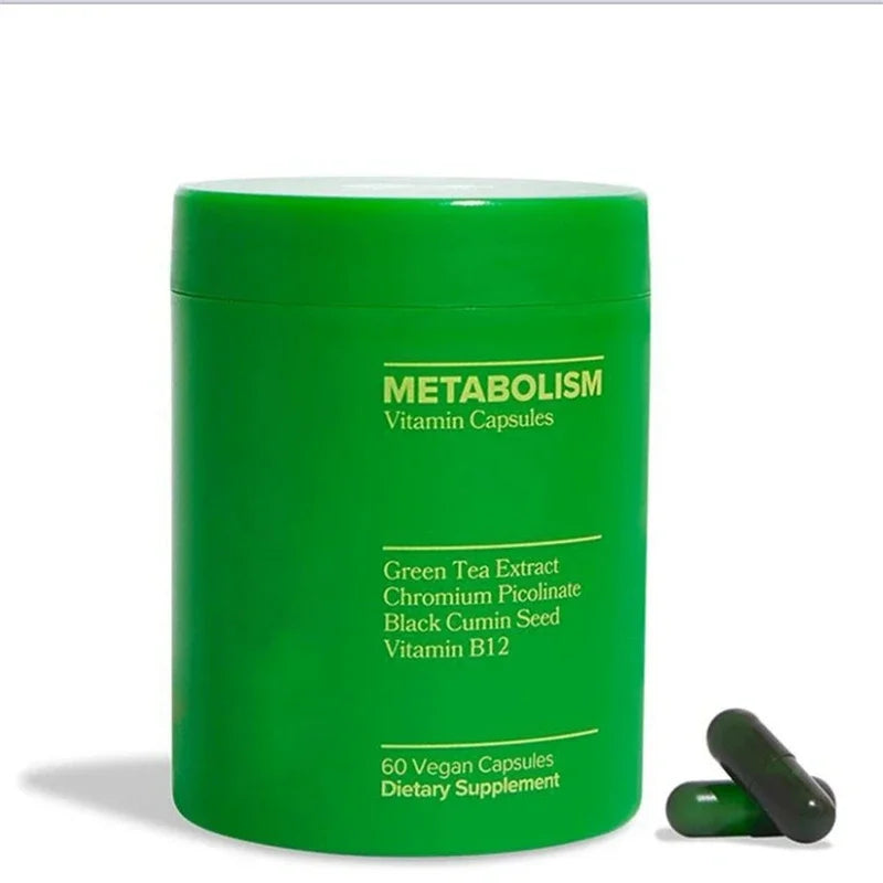 Green Tea &amp; Vitamin B12 Capsules – Metabolism &amp; Antioxidant Support