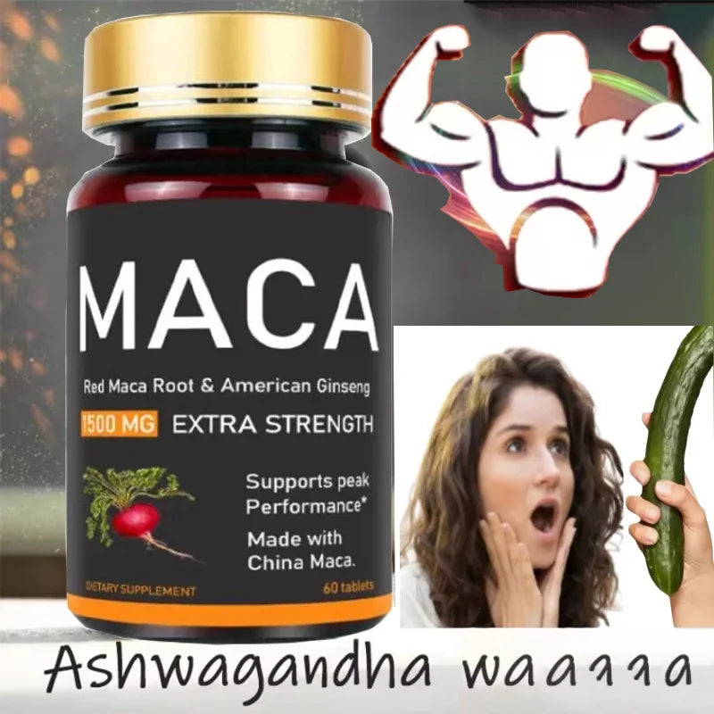 Premium Oyster, Maca &amp; Ginseng Formula，Natural Male Performance Support | Male Enhancing for Stamina, Endurance &amp; Muscle Growt