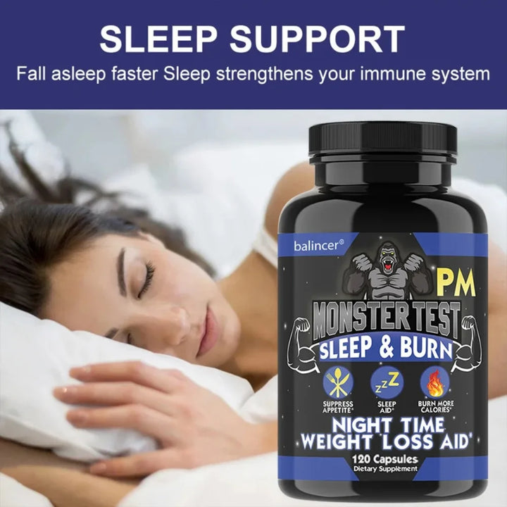 Night Time Fat Burning Capsule - Supports Immune System Health, Appetite Suppression, Healthy Weight Management