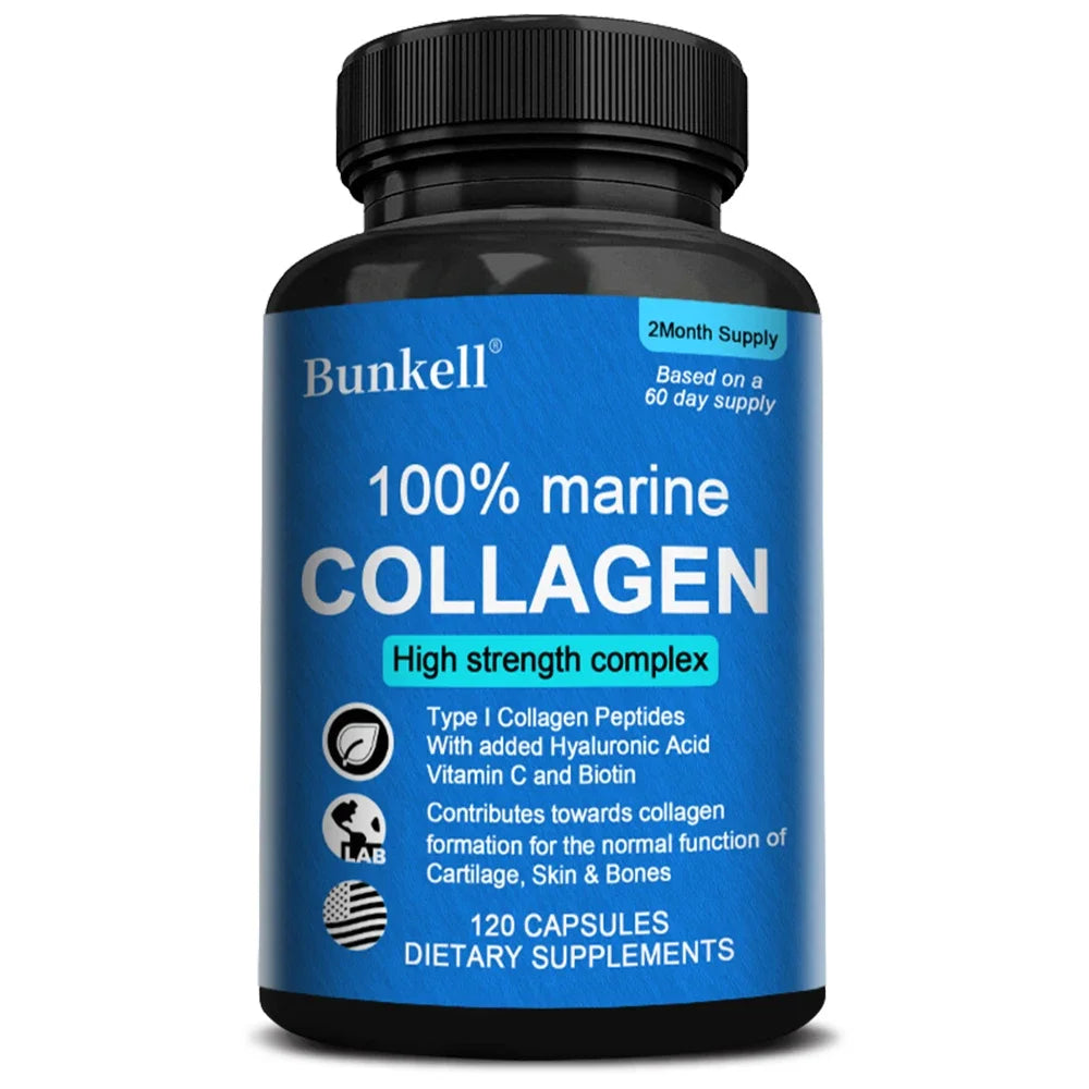 100% Marine Collagen Type 1 – Hyaluronic Acid &amp; Vitamin C
