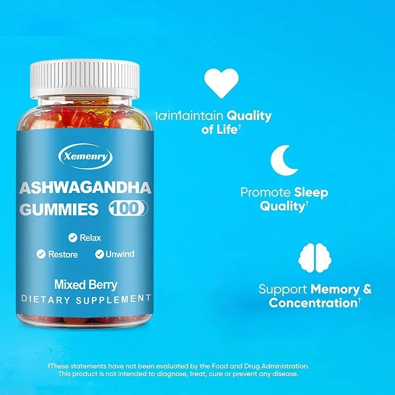 Ashwagandha Gummies – Stress, Sleep &amp; Energy Support
