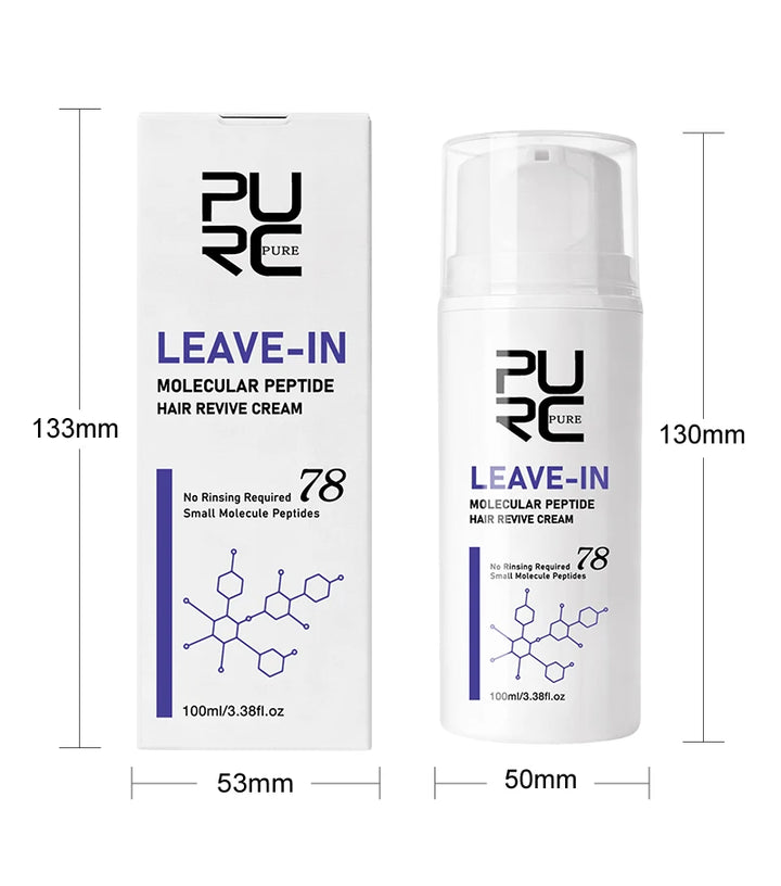 PURC Keratin Hair Treatment Leave-In Hair Mask Straightening Repair Damaged Frizz Smooth Shiny Hair Cream Hair Care Products