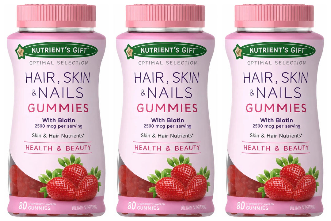 Biotin 2500mcg Gummies – Hair, Skin &amp; Collagen Support