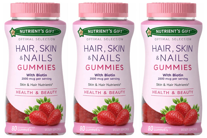 Biotin 2500mcg Gummies – Hair, Skin &amp; Collagen Support