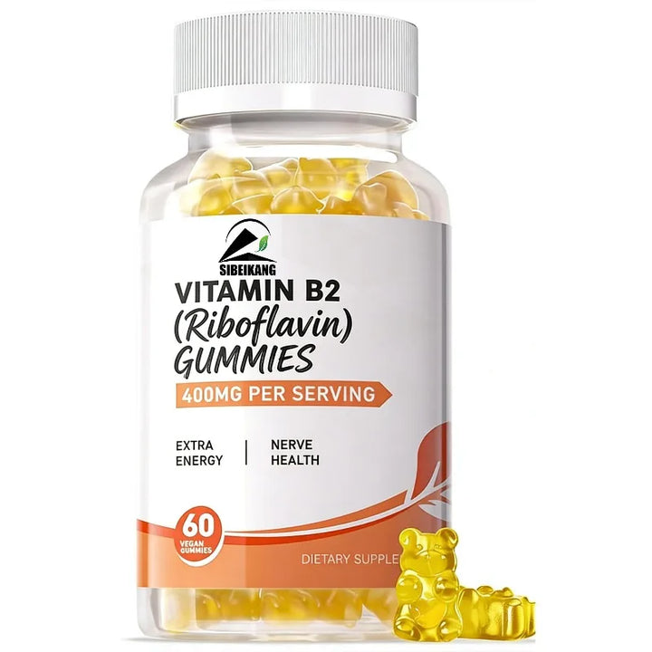 Vitamin B2 Riboflavin 400mg Gummies – 60 Count