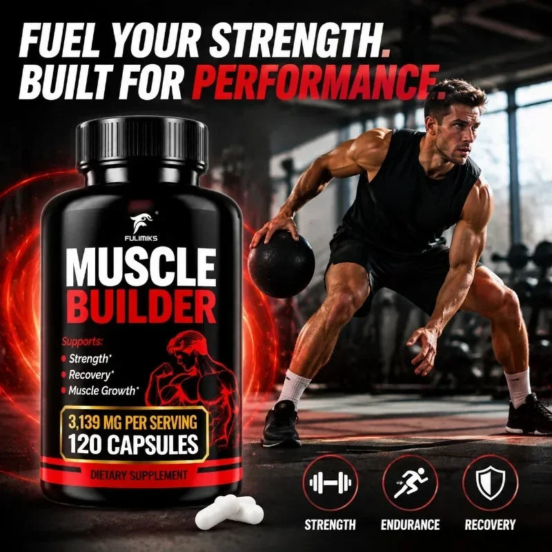 Muscle Builder Sports Capsules – Strength &amp; Recovery Support