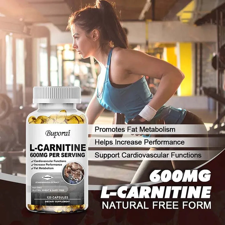 L-Carnitine 600mg Capsules – Fat &amp; Energy Support