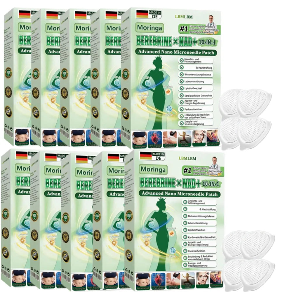 Moringa Berberine NAD+ Microneedle Patch – Weight Management