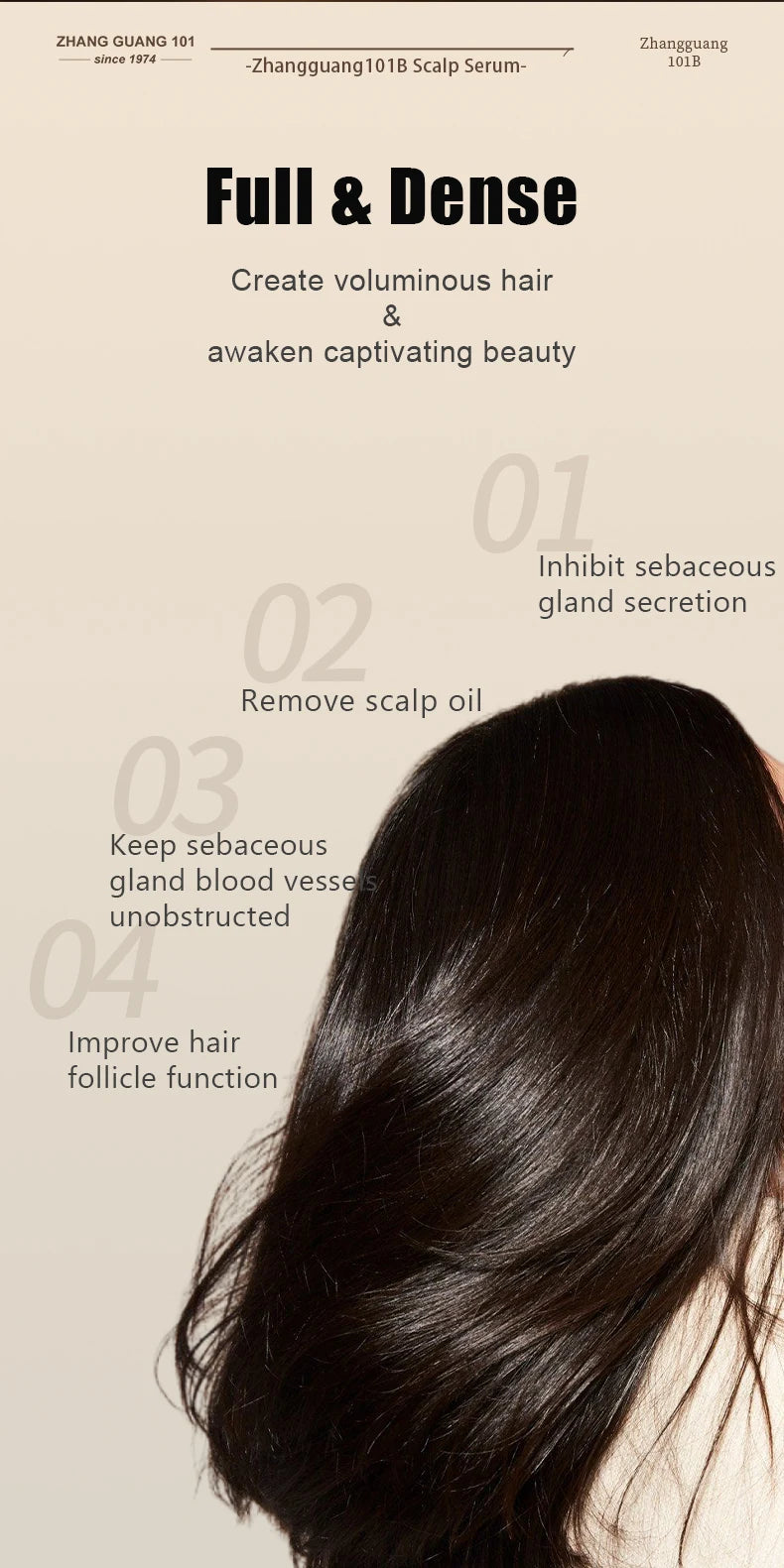 Hair Tonic Zhangguang 101B 101M 120ML Powerful Chinese Medicine Therapy Anti Hair Loss Treatment Essence 100% original